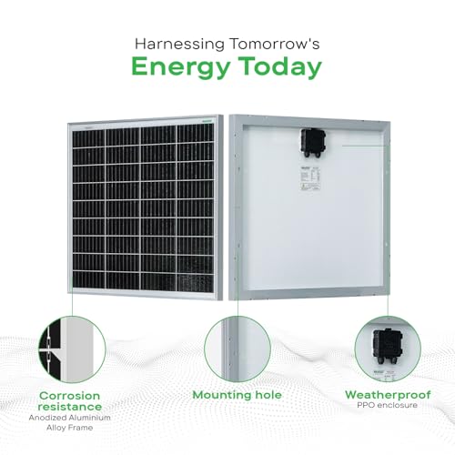 Image of WAAREE 100 Watt 12V Mono PERC Solar Panel || Pack of 1 || High Efficiency Rooftop Solar Module | 25-Year Performance Warranty | Durable & Weather-Resistant | Best for Home & Off-Grid Systems |