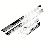 ONEMAJI 4 Pezzi battitacco in Acciaio Inox Adatto per Suzuki Sx4 S-Cross 2021-2026, Protezione soglia Auto battitacco portiera Protezione Graffi battitacco Set