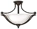 Hinkley 4669OB-OPAL Bolla Indoor Semi-Flush Mount Ceiling Light with Olde Bronze Finish