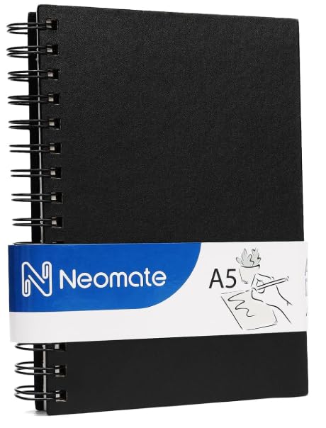 Neomate Artists Spiro Bound Sketch Book | Spiral | A5 Size, 120 Pages, 160 GSM | Ideal for Students and Adults, Home, School, Students, Beginners, Professional Drawing, Sketching, Mandala Art-picture-29