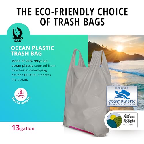 Hippo-Sak-Recycled-Ocean-Bound-Plastic-Tall-Kitchen-Garbage-Bags-with-Ergonomic-Handles-13-Gallon-Trash-Bags-Recyclable-Eco-Friendly-Strong-and-Leak-Proof-Tall-Kitchen-Trash-Bags-45-Count