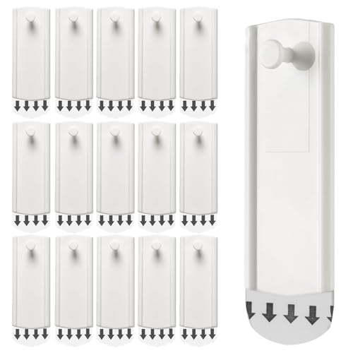 16 Piezas Colgador Cuadros sin Agujeros, Resistentes y Fáciles de Usar, Ganchos para Cuadros Autoadhesivos, Gran Capacidad de Carga, Lengüeta para Colgar Cuadros, para Colgar Cuadros, Marcos (Blanco)