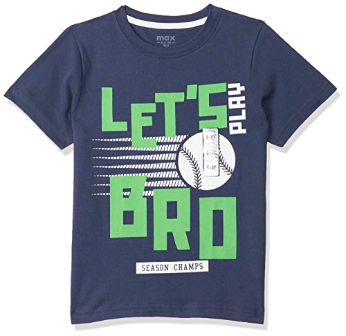 Image of Max Boy's Solid Regular Fit T-Shirt