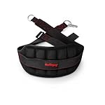 Ultimate Belt for Belt Squats, Rack Attachment and Squat Machine, Structured Back Support, Stays Low During Down Movement, Padded Hip & Thigh Area, Buckle Strap - No Sliding Down, Heavy Duty