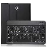 YASEKING Keyboard Case for Galaxy Tab A 10.5 2018 Model Sm-T590/T595/T597, Slim Shell Lightweight Stand Cover with Detachable Keyboard, Black