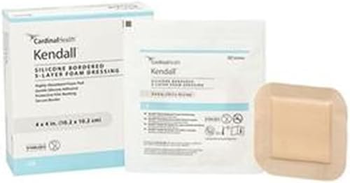 Cardinal Health Apósito de espuma con bordes de silicona