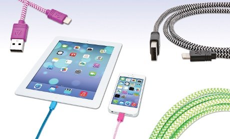 Aduro iPhone iPad Charging Cable, 6FT (2M) Apple-Certified (MFI) Lightning to USB Fiber Cloth Charge & Sync Cable (Green)