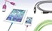 Aduro - Apple Certified / MFi - (6 Feet, 2 Meters) USB to Lightning Charge & Sync Cable fits all Apple Devices with Lightning Connector (Fiber Green)