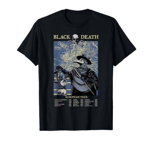 Plague Mask Doctor Plague Black Death European Tour T-Shirt