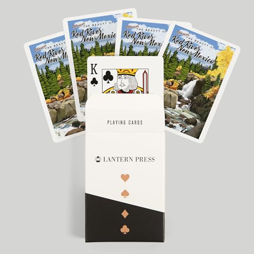 Baraja de cartas de póker Red River de Lantern Press miniatura 6