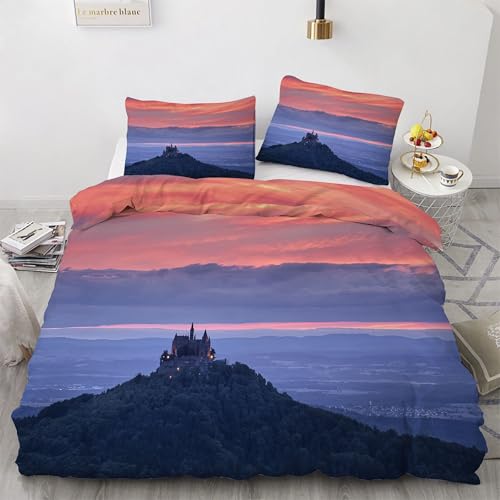 Housse de Couette 200x200 avec Fermeture Éclair Facile à Enfiler