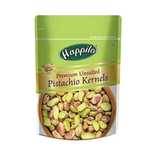 Happilo Premium Unsalted Pistachio Kernels 150g | Super Crunchy & Delicious | No Gluten | No GMO For Rs. 244 @ 39 %