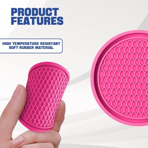 Portavasos para auto de silicona antideslizante 2.75 pulg miniatura 3