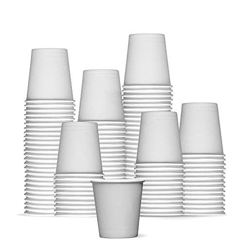 200 Pack 3 Oz Paper Cups - Disposable Cups | Espresso Cups | Bathroom Cups 3 Oz Paper | Mouthwash Cups | Small Paper Cups | 3 Oz Bathroom Cups 3 Oz Paper | Small Cups