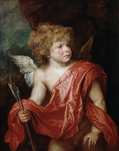 Tableau Cupidon de Van Dyck impression d'art sur toile haut de gamme