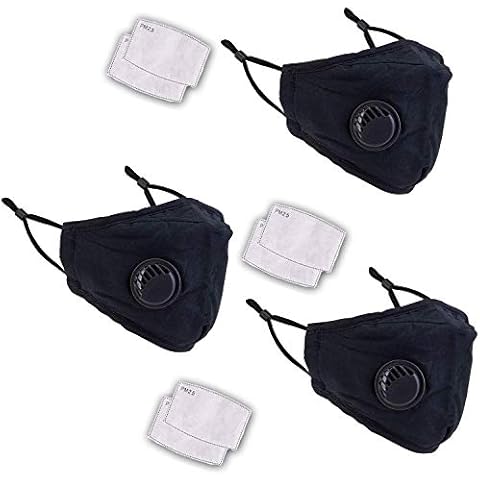 WedDecor Washable Navy Face Mask with Filter Cover