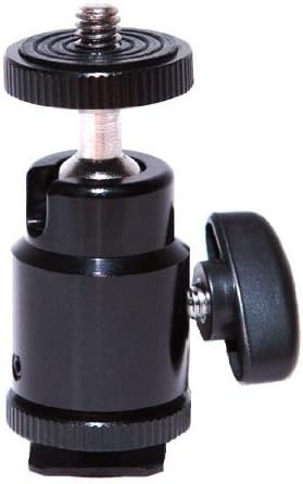 Adjustable Swivel Shoe Mount, Accessory Shoe to 1/4x20 Thread for Mounting Video Monitors