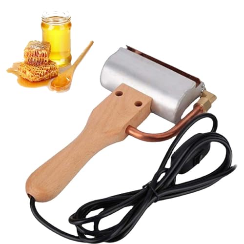 YGYGY 養蜂用電動アンキャッピングナイフ 電動ホットアンキャッピングナイフ ハニーカッターナイフ ワックスハニーナイフスクレーパー ハチ抽出器 養蜂ツール 蜂の巣の採取機器