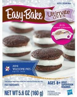 InterC Set of 3 Easy-Bake Oven Mixes Refills -Pizza, Chocolate Chip and Sugar Cookies, Whoopie Pies