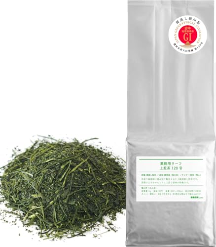 上煎茶120号 深蒸し煎茶 1kg 業務用 深蒸し菊川茶 一番茶 特上