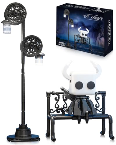 Knight Building Toy, Hollow Popular Game Knight Building Set with Light, Gift for Adult and Kids, Compatible with Lego, 370 PCS
