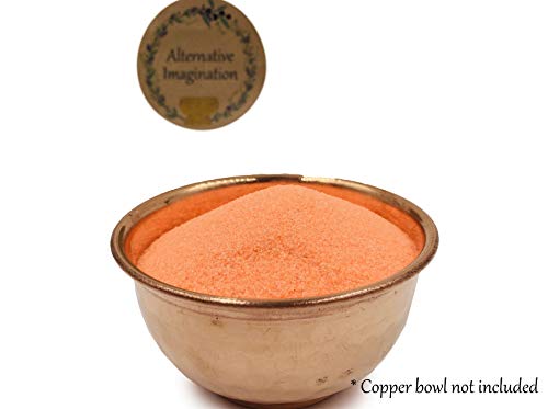 Orange Sand - Fine Sand For Zen Garden, Resin Incense Burner, Smudge Bowl, Ritual Incense, Cast Iron Cauldron, Unity Ceremony, Sensory Bin Table, Mandalas, Crafts By Alternative Imagination (1 Pound) #TOP3