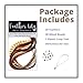 Premium Feather Hair Extension Kit, 100% Real Rooster Feathers, Long Natural Brown, and Black/White Grizzly Colors, 20 Loose Individual Hair Extensions, Salon Grade, Includes Beads and Loop Tool