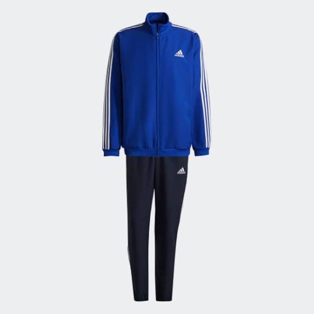 Big 3XL adidas エッセンシャルズ 3ストライプストラックスーツ紺 Big 3XL adidas エッセンシャルズ 3ストライプストラックスーツ