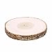 Natural Poplar Wood Slices – 9” Rustic Wooden Slabs, DIY Craft Projects, Wedding & Event Decor, Wood Rounds for Centerpieces, Table Settings