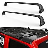 KitsPro 260lb Roof Rack Cross Bars for 2007-2026 Jeep Wrangler, 2020-2026 Jeep Gladiator, Matte Black Heavy Duty Aluminum Cargo Crossbar (ONLY FIT Hard Roof Top)