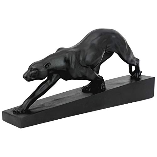 Estatua Panther on the Prowl Art Deco 16 pulgadas negro miniatura 4