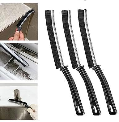 Cepillo de limpieza de cerdas duras, cepillo de limpieza de esquina, cepillo de limpieza de hendiduras, cepillo de limpieza fino para cocina y baño,