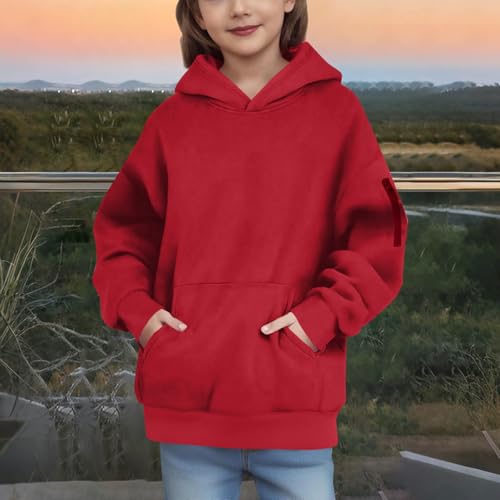 Hoodies for Girls Cute Youth Long Sleeve Oversized Hooded Sweatshirts Tween Tops Winter Preppy Clothes3