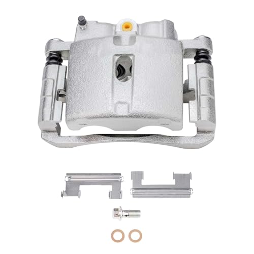 Image of Detroit Axle - 2pc Rear Brake Calipers w /Bracket for Chevrolet Silverado | GMC Sierra 01-03 /05-06 1500HD 99-04 2500 01-10 2500 HD 05-06 3500 07-10 3500 HD, 00-13 Yukon XL Suburban 03-09 Hummer H2