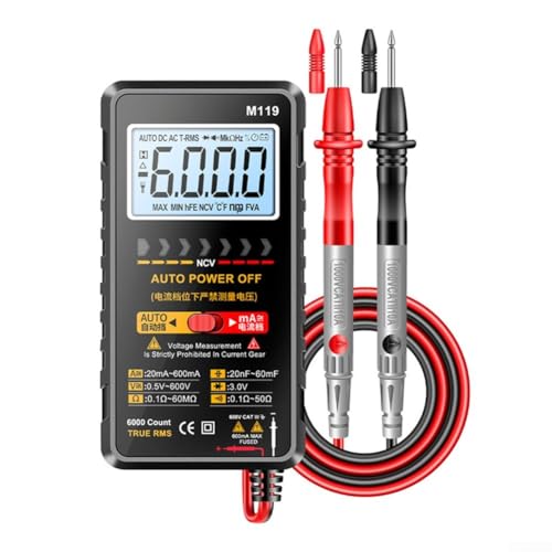 ReachMall M119 Digital Multimeter, Digital Capacitance Inductance Resistance Tester, DC AC Multi Tester Voltmeter Ammeter Ohmmeter Measures