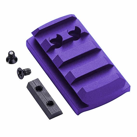 Eastern Tactical Supply Picatinny Rail Sight Mount Plate Fits Glock G17 19 22 23 26 27 34 for Install Pistol Red Dot Sight (Purple)