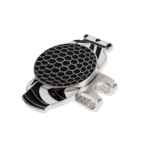 gazechimp Grampo Do Marcador Da Bola Magnética Do Golfe Da Liga 2Pc Na Viseira Do Tampão De Golfe, A