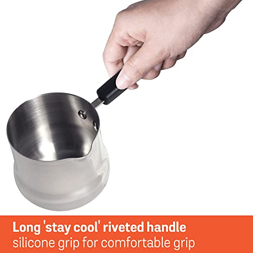 Meyer Nickel Free Stainless Steel Mini Pot | Milk Pan, Tea Pan Stainless Steel, Milk Pan Induction Base | Chai Pan | Small Saucepan | Milk Boiling... - Image 6