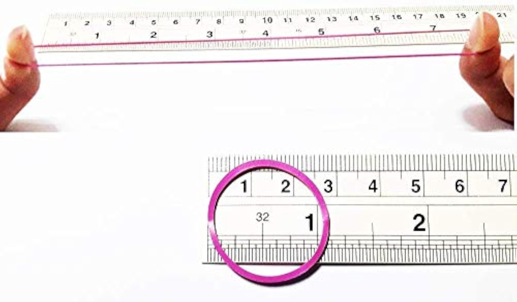 Fancy Elastic Rubber Bands for Hair, Small & Large Sizes