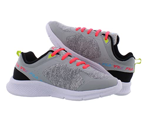 Fila Girl's Speedchaser 3 (Little Kid/Big Kid) High-Rise Heather/Bluefish/Diva Pink 3.5 Big Kid M4