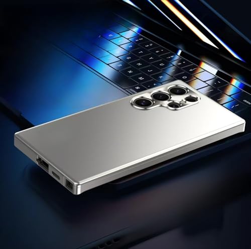 Coque en alliage pour Samsung S26 Ultra design fin et finitions métalliques haut de gamme gris