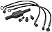 Goodridge Ebony 2 Front Brake Line Kit - +8in Length HD0091-3FPBK/BK+8