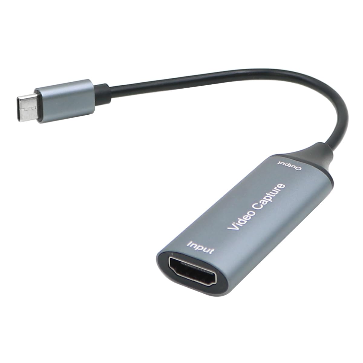 TYPE-C karta przechwytywania HDMI Video Audio Grabber do nagrywania komputera Streaming Play Space Grey