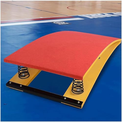 OZBME Trampolín de Asistencia para Gimnasia de Alta Elasticidad, Profesional, portátil, Curvo, Deportivo, resortes A-2, 40 x 60 x 18 cm