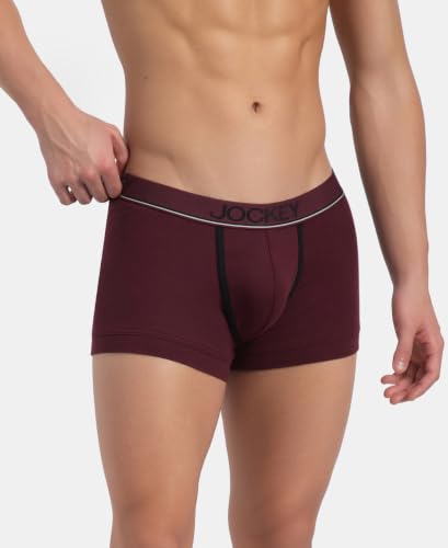 Image of Jockey 8015 Men Super Combed Cotton Solid Trunk (Pack of 2)