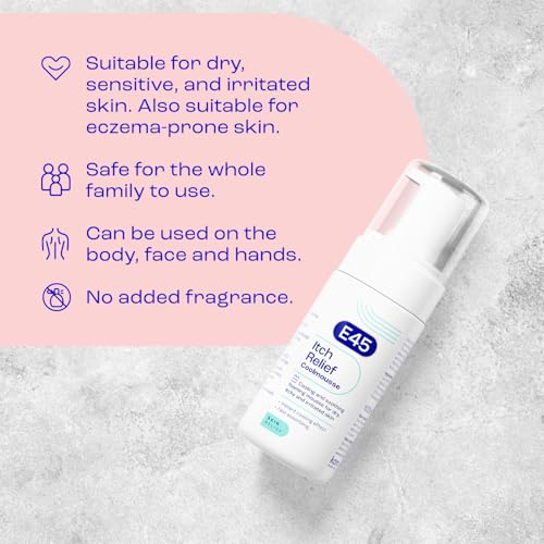E45 Itch Relief Coolmousse 100ml – Face and Body Foam for Dry Skin, Itchy Skin and Irritated Skin - Cooling Foam to Soothe Itchy Skin - Image 6