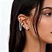 Ear Cuff Stud Earrings for Women Tassel Drop Dangle Hoop Clip Earrings Trendy Chain Climber Crawler Earrings Cubic Zirconia Huggie Hoop Cartilage Earring Fashion Jewelry Birthday Party (AS)