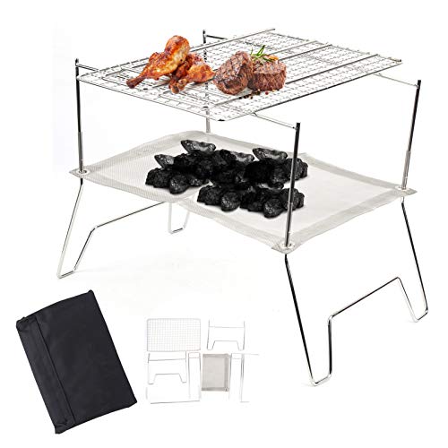 Grill pliable pour feu de camp compact et léger pour rando et camping - 4