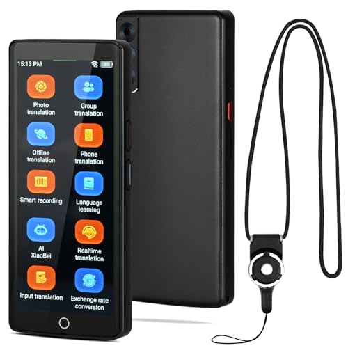 OFFCUP Dispositivo di Traduzione Lingua Istantaneo Bidirezionale Traduttore Vocale con 139 Lingue AI Intelligente con Uscita Vocale WiFi/Offline/Foto/Hotspot per Viaggi Affari e Apprendimento