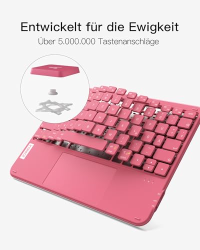 Inateck ultradünne Tablet-Tastatur mit Touchpad, 3 Bluetooth-Kanäle – Ansicht 6